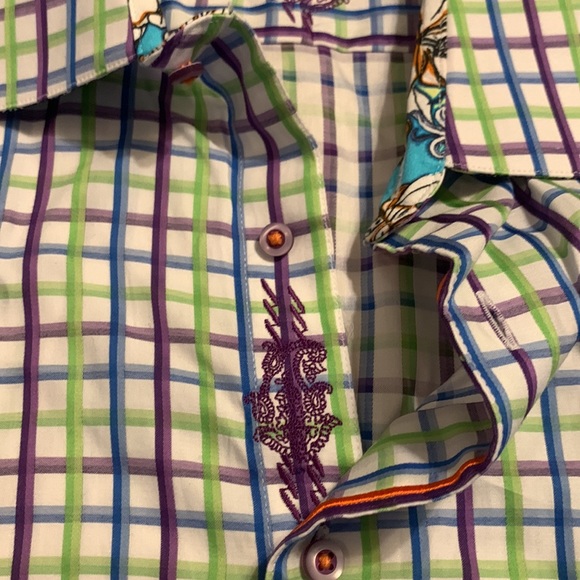 ROBERT GRAHAM WINDOWPANE CHECK SHIRT BRAND NEW WITHOUT TAGS - Picture 11 of 17